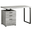  Monarch Computer Desk - Grey/Black I 7409 IMAGE 1