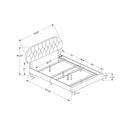  Monarch Queen Upholstered Platform Bed I 5982Q IMAGE 5