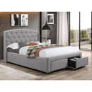  IFDC Queen Upholstered Platform Bed with Storage IF 5290 - 60 IMAGE 1