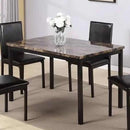  IFDC Dining Table with Marble Top T-1520 IMAGE 1
