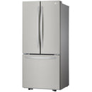  LG 30-inch, 21.8 cu.ft. Freestanding French 3-Door Refrigerator with SmartDiagnosis™ Technology LRFNS2200S IMAGE 3