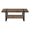 Monarch I 2850 Cocktail Table - Brown Reclaimed Wood-Look/Black Metal IMAGE 2