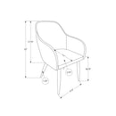  Monarch I 1190 Dining Chair - White/Chrome IMAGE 11