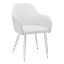  Monarch I 1190 Dining Chair - White/Chrome IMAGE 1