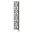  Monarch I 3621 62" Bookcase - Dark Taupe/Black IMAGE 2