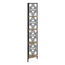  Monarch I 3621 62" Bookcase - Dark Taupe/Black IMAGE 4