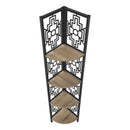  Monarch I 3621 62" Bookcase - Dark Taupe/Black IMAGE 5