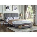  IFDC IF 5483 - 54 Full Platform Storage Bed - Grey IMAGE 2