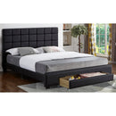  IFDC IF 5490 - 60 Queen Platform Storage Bed - Black IMAGE 2