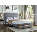  IFDC IF 5493 - 60 Queen Platform Storage Bed - Grey IMAGE 2