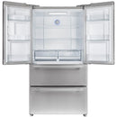  Forno 36-inch, 19.2 cu.ft. Freestanding French 4-Door with Interior Ice Maker FFRBI1820-36SB IMAGE 2