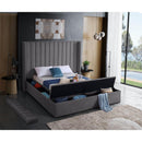  IFDC IF 5720 - 78 King Platform Bed - Grey IMAGE 3