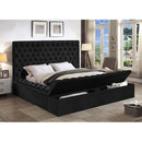  IFDC IF 5793 - 78 King Platform Storage Bed - Black IMAGE 2
