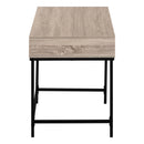  Monarch I 7555 Computer Desk - Dark taupe/Black Metal IMAGE 3