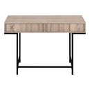 Monarch I 7555 Computer Desk - Dark taupe/Black Metal IMAGE 4