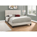  Monarch I 5605Q Queen Bed - Beige Linen IMAGE 2