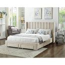  IFDC IF 5312 - 78 King Platform Bed - Creme IMAGE 1