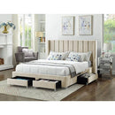  IFDC IF 5312 - 78 King Platform Bed - Creme IMAGE 2
