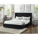  IFDC IF 5313 - 78 King Platform Bed - Black IMAGE 1