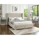  IFDC IF 5322 - 78 King Platform Bed - Creme IMAGE 1