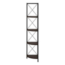 Monarch I 3645 60" Bookcase - Espresso/Black IMAGE 2