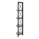  Monarch I 3647 60" Bookcase - Grey/Black IMAGE 2