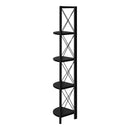 Monarch I 3649 60" Bookcase - Black/Black IMAGE 2