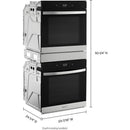  Whirlpool 24-inch, 5.8 cu. ft.  Double Wall Oven with True Convection Technology WOD52ES4MZ IMAGE 6