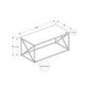  Monarch I 3786 Coffee Table - Dark Taupe/Black Metal IMAGE 5