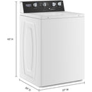  Maytag Commercial Laundry 4.0 cu. ft. Top Loading Washer with Dual-Action Agitator MVWP586GW IMAGE 10