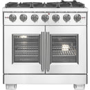  Forno 36-inch Freestanding Gas Range with 6 Burners and French Door FFSGS6460-36 IMAGE 1