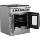  Forno 30-inch Freestanding Dual Fuel Range with French Door FFSGS6356-30 IMAGE 6