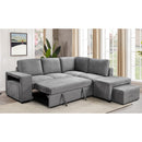 IFDC IF-9035 RHF Sectional Sofa Bed - Grey IMAGE 2