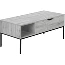  Monarch I 3805 Lift-Top Cocktail Table - Grey/Black Metal IMAGE 1