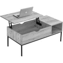  Monarch I 3805 Lift-Top Cocktail Table - Grey/Black Metal IMAGE 2