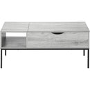  Monarch I 3805 Lift-Top Cocktail Table - Grey/Black Metal IMAGE 5