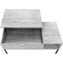  Monarch I 3805 Lift-Top Cocktail Table - Grey/Black Metal IMAGE 6