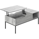  Monarch I 3805 Lift-Top Cocktail Table - Grey/Black Metal IMAGE 7