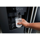  Maytag 36-inch, 24.5 cu. ft. Freestanding Side-by-Side Refrigerator with Exterior Ice and Water Dispenser MRSF4036PB IMAGE 8