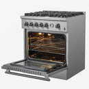  Forno 30-inch Freestanding Gas Range with Convection Oven Technology FFSGS6274-30 IMAGE 2