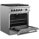  Forno 30-inch Freestanding Gas Range with Convection Oven Technology FFSGS6274-30 IMAGE 4