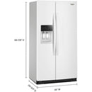  Whirlpool 36-inch, 21 cu. ft. Counter-Depth Side-by-Side Refrigerator with Water and Ice Dispenser WRSC5536RW IMAGE 7