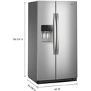  Whirlpool 36-inch, 28.7 cu. ft. Freestanding Side-by-Side Refrigerator with TruCool™ Temperature Management System WRSF5536RZ IMAGE 7