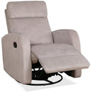 IFDC Swivel Glider Fabric Recliner with Wall Recline IF-6337 IMAGE 2