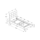 Monarch Twin Upholstered Panel Bed I 5917T IMAGE 4