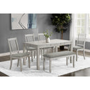 Monarch I 1255 Dining Table - Antique Grey Veneer 36"X 60" IMAGE 1