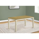 Monarch I 1335 Dining Table - Antique White/ Light Brown Veneer 36"X 60" IMAGE 2