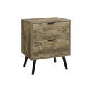 Monarch I 3609 Accent Table - 24"H / Light Brown End Table - 2 Drawers IMAGE 3