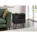 Monarch I 3667 Accent Table - 24"H / Black End Table With 1 Drawer IMAGE 1