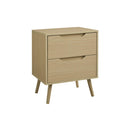 Monarch I 3692 Accent Table - 24"H / Natural End Table - 2 Drawers IMAGE 2
